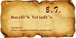Buczák Tulipán névjegykártya